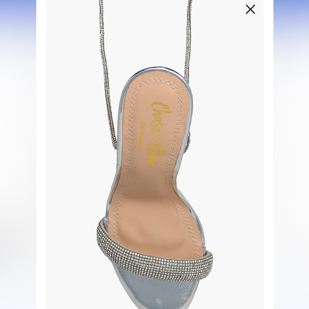 Women’s Silver Rhinestone Stilettos - Picture 6 of 6